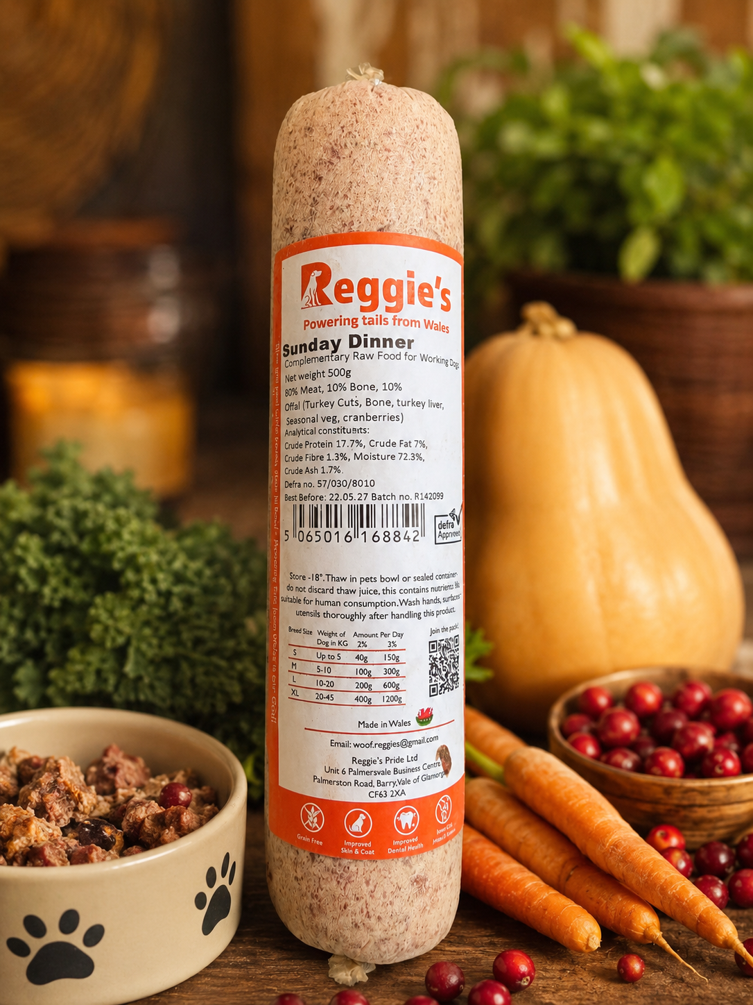 Reggies Raw Sunday Dinner 500g