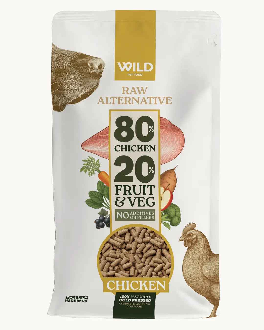 Wild 80:20 Chicken Coldpress Dog Food