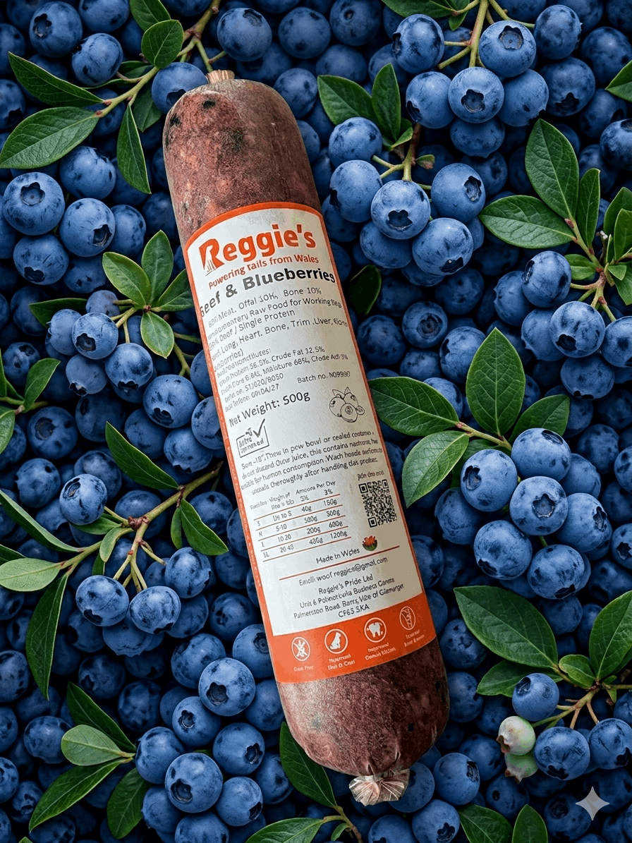 Reggie’s Raw Beef & Blueberry