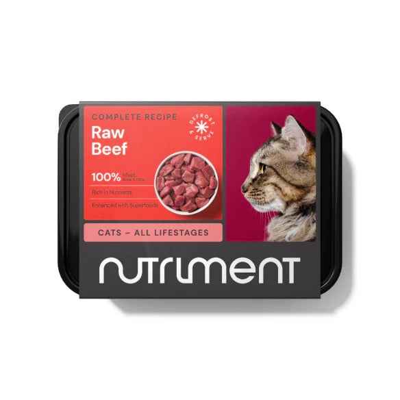 Nutriment Raw Cat Food - Beef 500g
