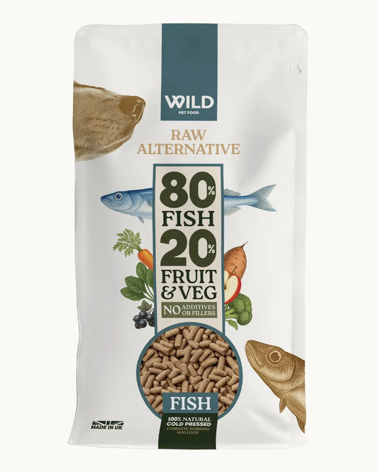 Wild 80:20 Fish Cold Pressed Fish Dog Food Wild Pet Food