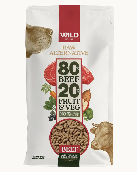 Wild 80:20 Beef Coldpress Dog Food Wild Pet Food