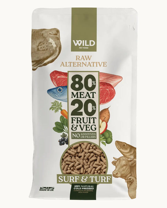 Wild 80:20 Surf & Turf Cold Press Dog Food Wild Pet Food