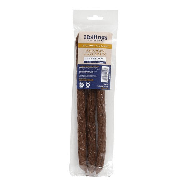 Hollings Venison Sausages 3pk