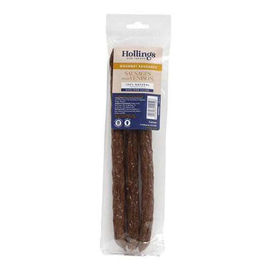 Hollings Venison Sausages 3pk