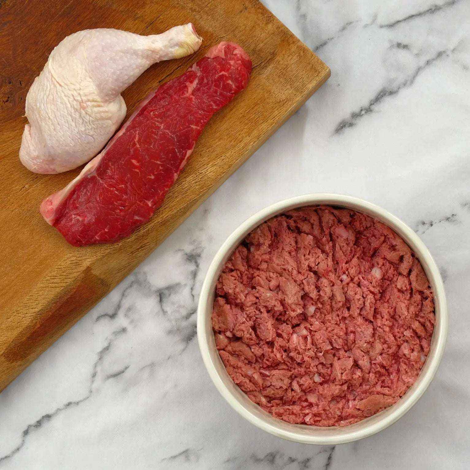 Raw Treat Pet Food - Beef & Chicken