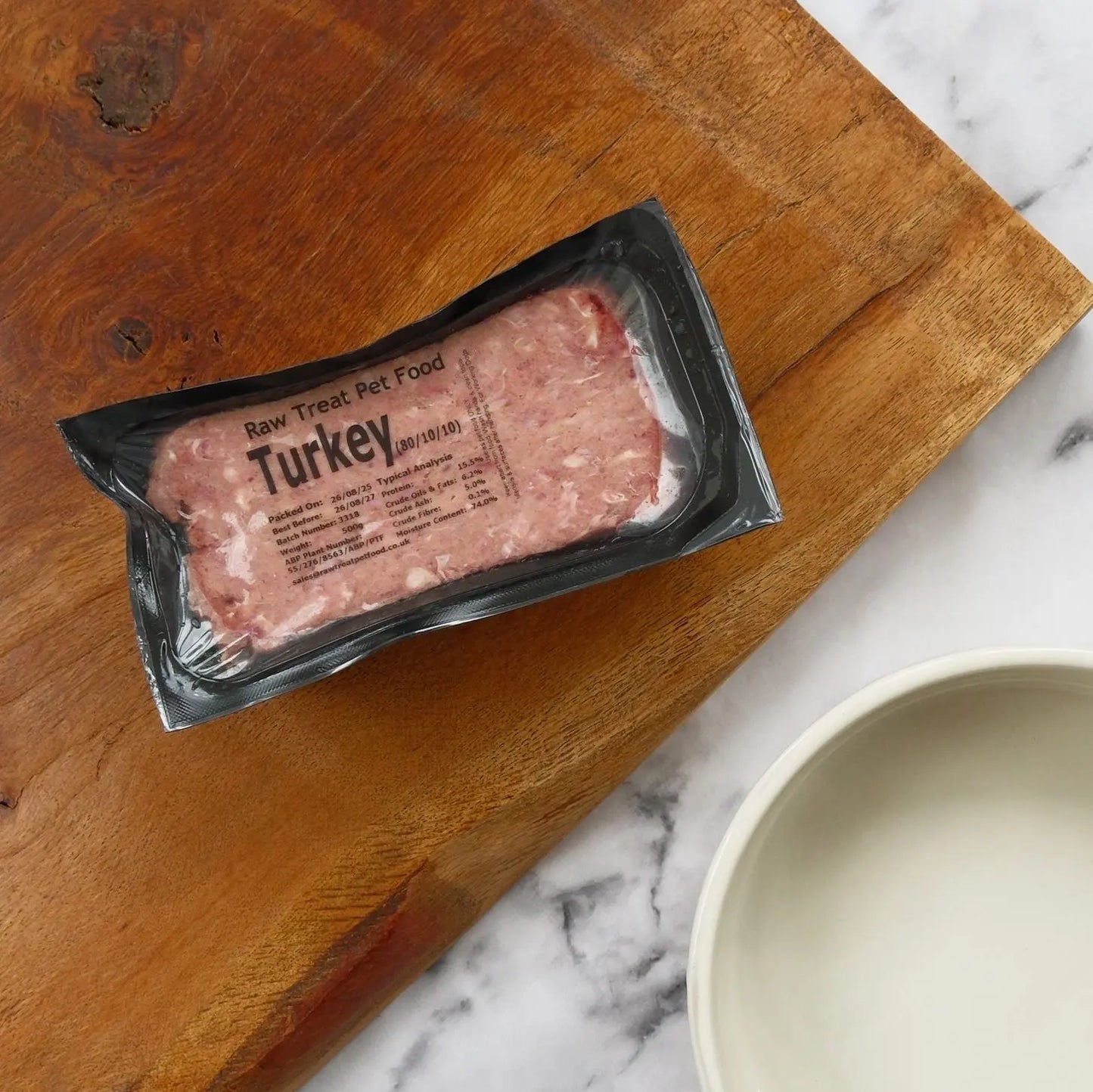 Raw Treat Pet Food - Turkey 80:10:10 Raw Treat Pet Food