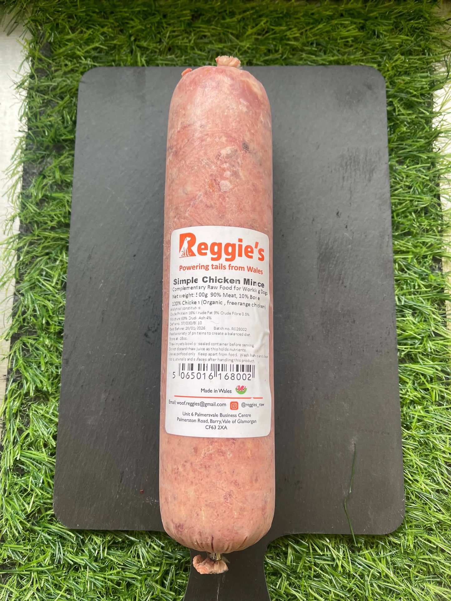 Reggies Raw Simple Chicken Mince 90:10 Reggies Raw