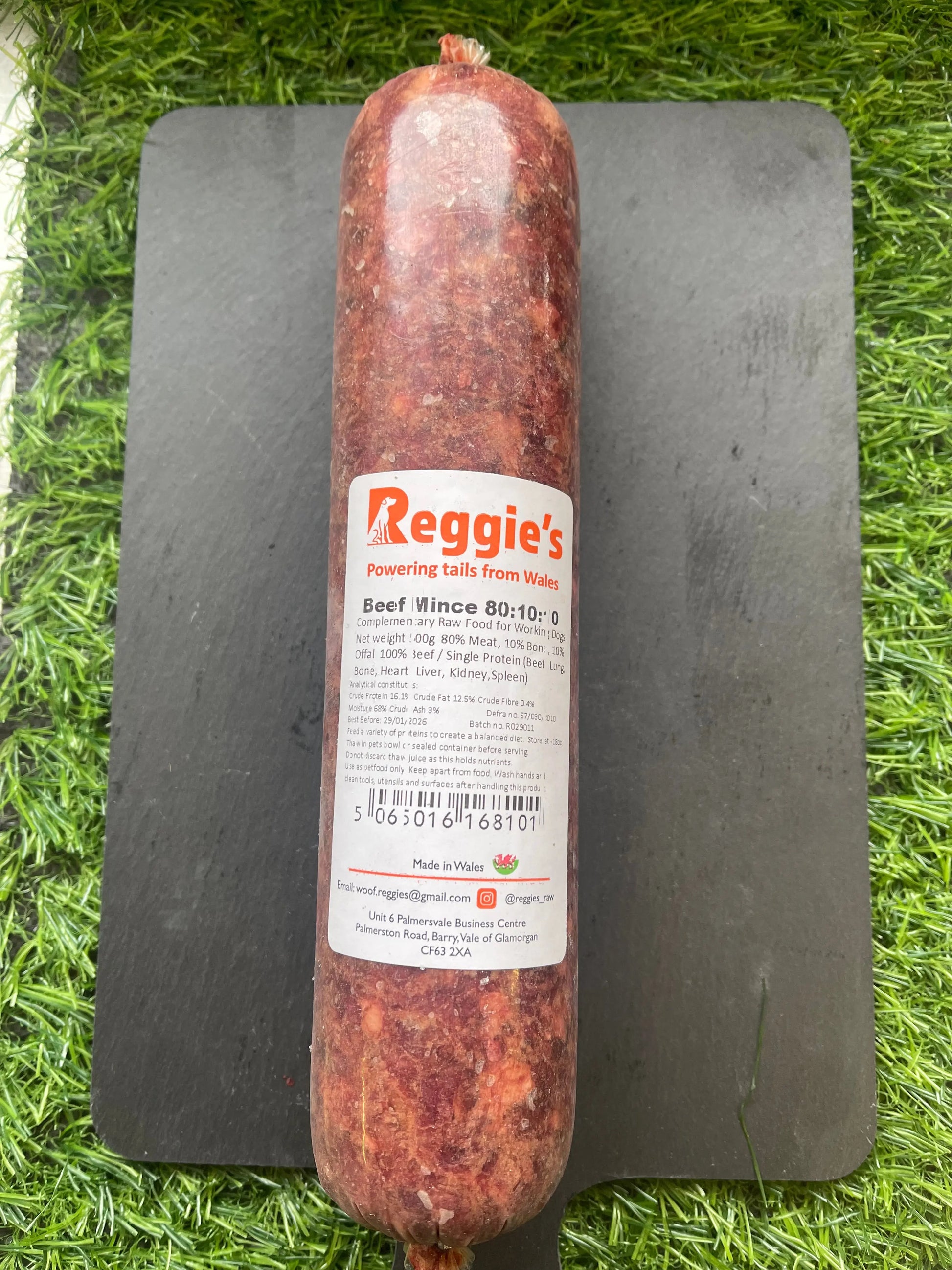 Reggie's Raw Beef Mince 80:10:10 Reggies Raw