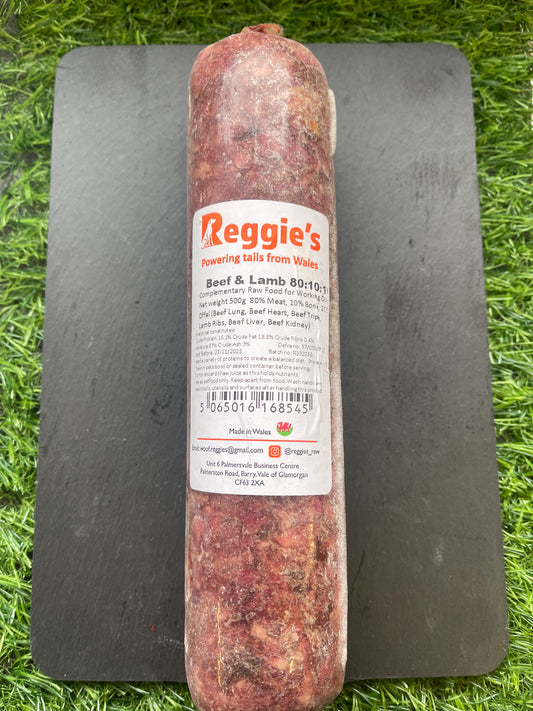 Reggies Raw Beef & Lamb Mince 80:10:10
