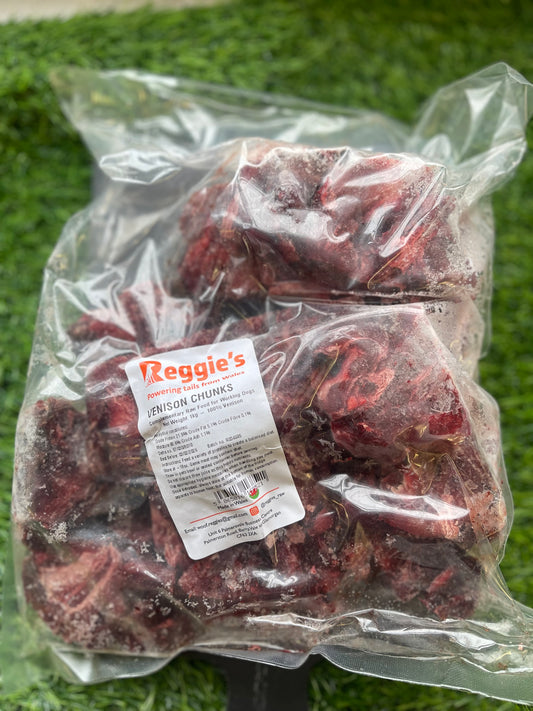 Reggie's Raw Venison Chunks - Novel Protein