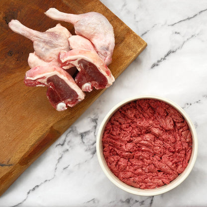 Raw treat duck and lamb