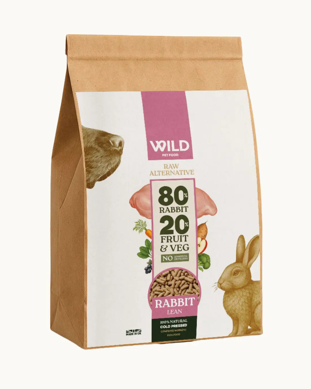 Wild 80:20 Cold Pressed Rabbit Wild Pet Food